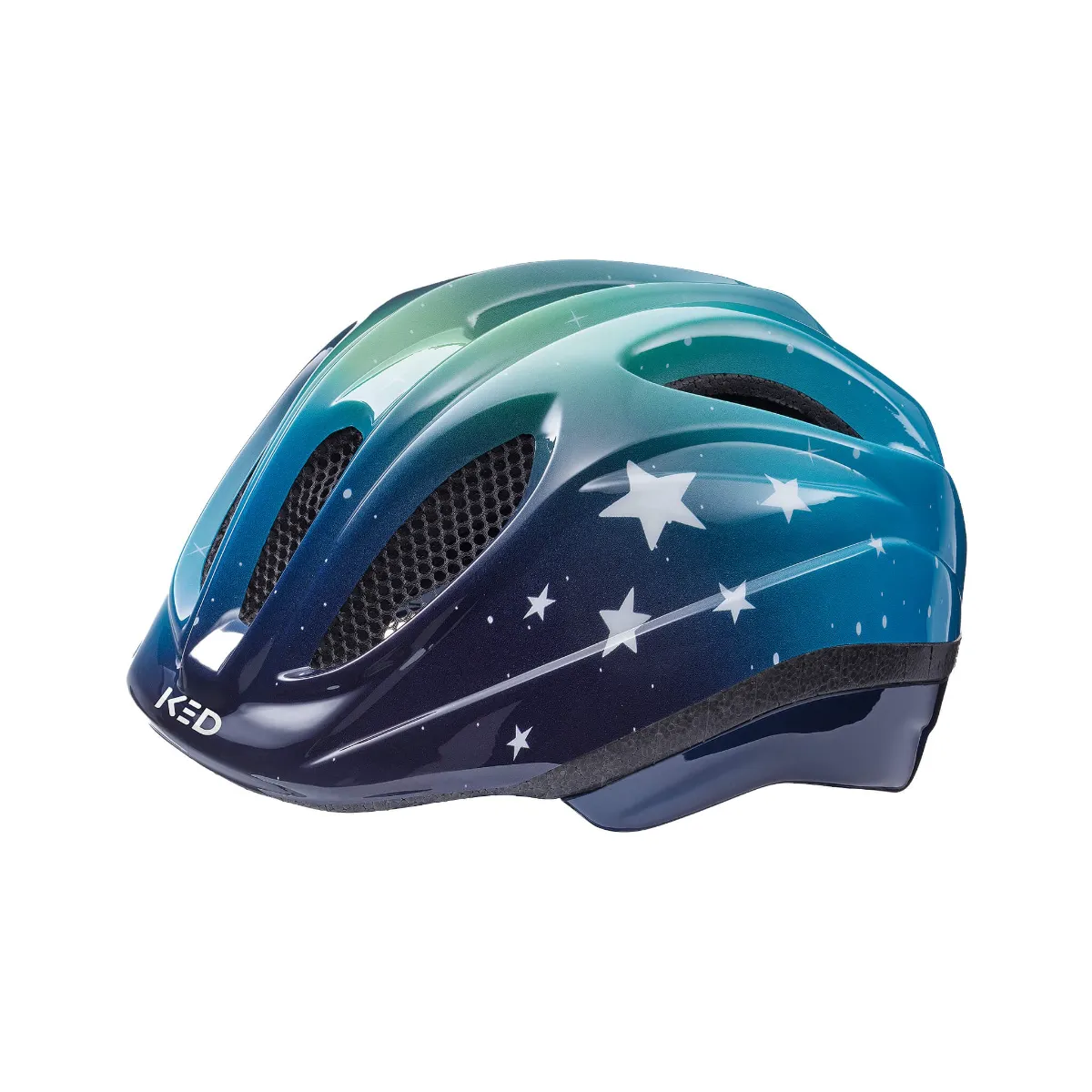 KED Fahrradhelm Meggy II Trend - Stars blue green